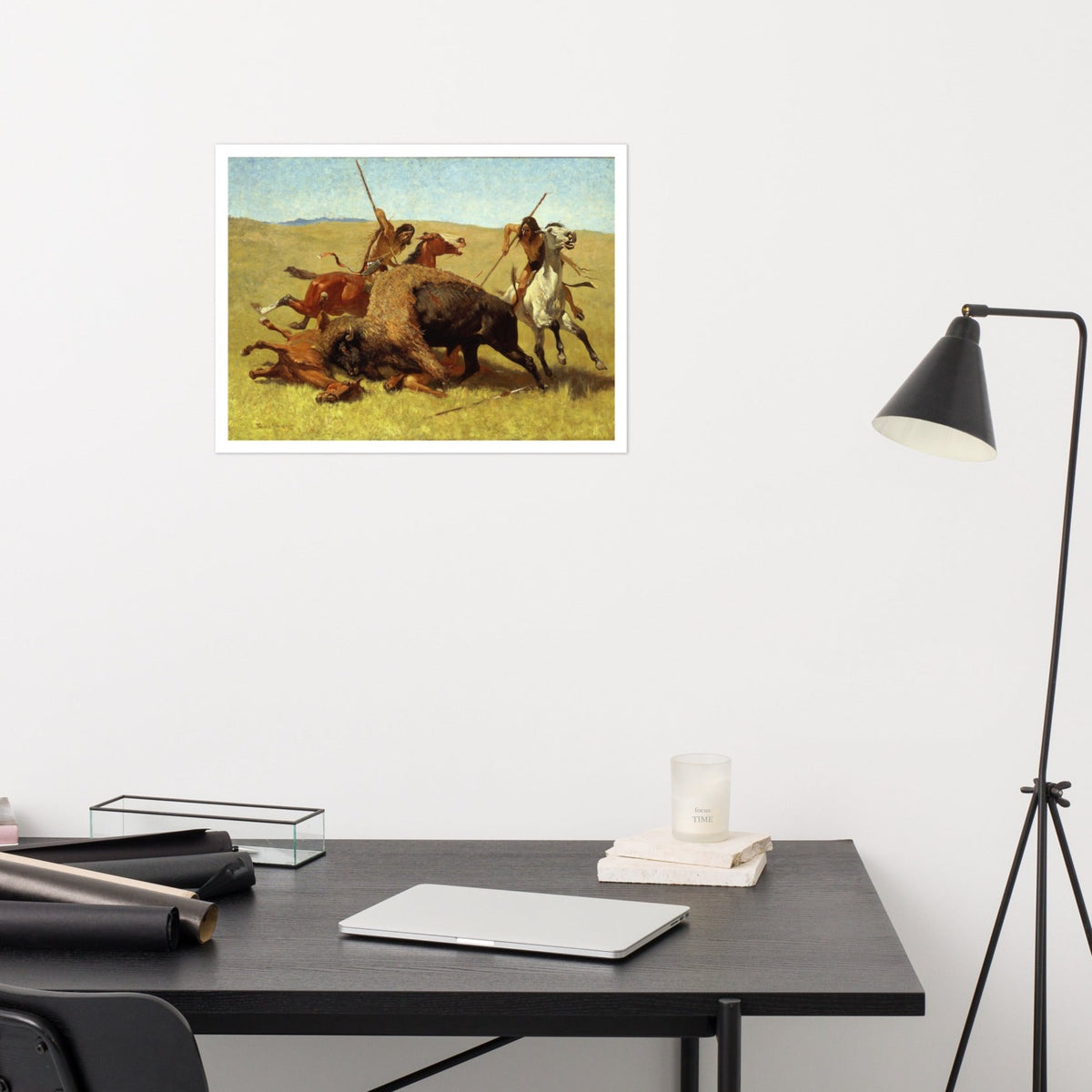 The Buffalo Hunt Fredric Remington Art Print