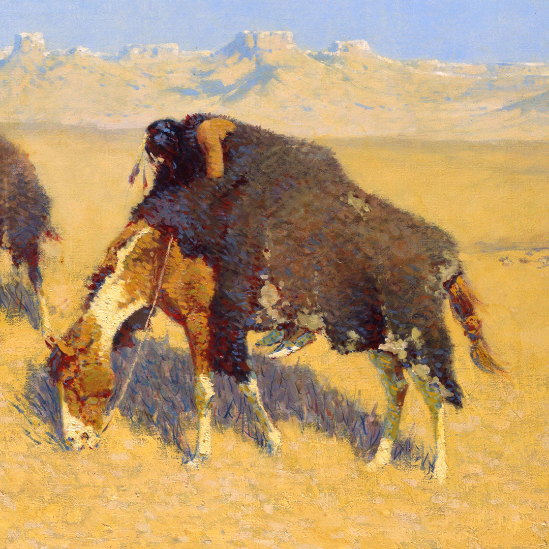 Indians Simulating Buffalo Frederic Remington Print