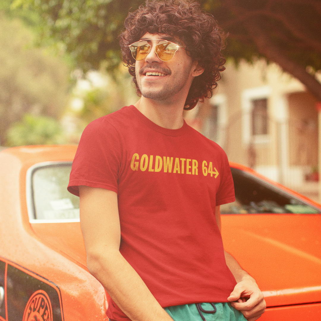 Goldwater 1964 distressed American-man reproduction tee from Liberty Maniacs