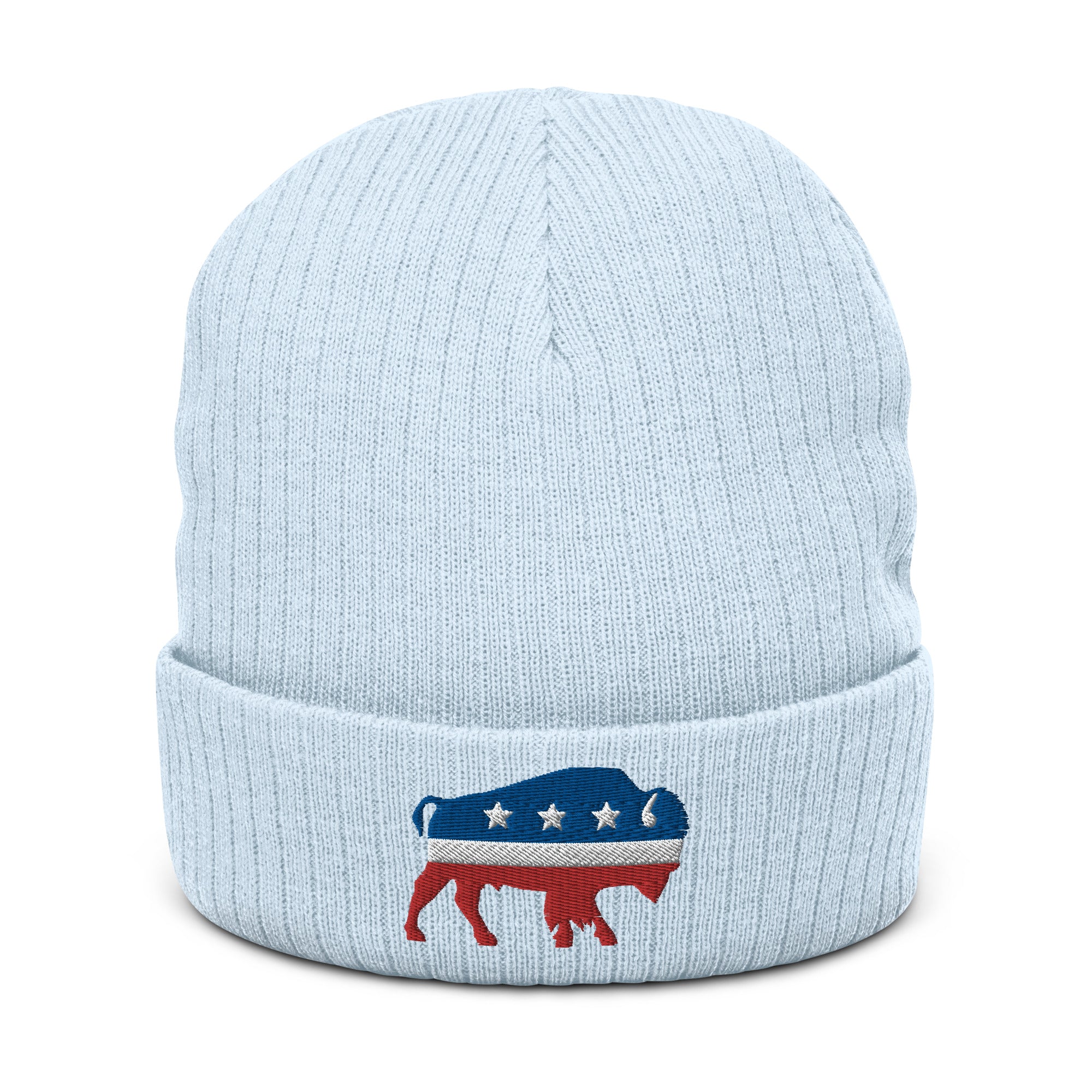 American Bison Independent Ribbed Knit Beanie