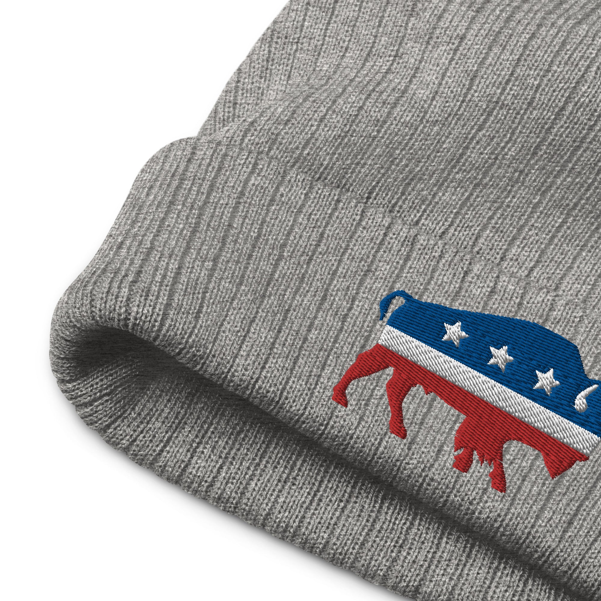 American Bison Independent Ribbed Knit Beanie