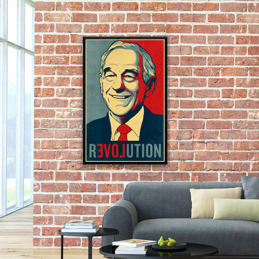 Ron Paul Revolution Print 24x36 Framed (Not included)