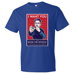 Edward Snowden Blow The Whistle Shirt