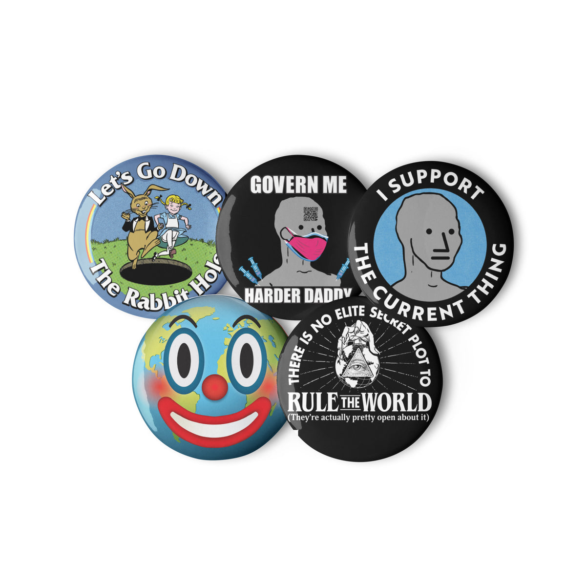Freedom Fighter Pinback Button Set 3