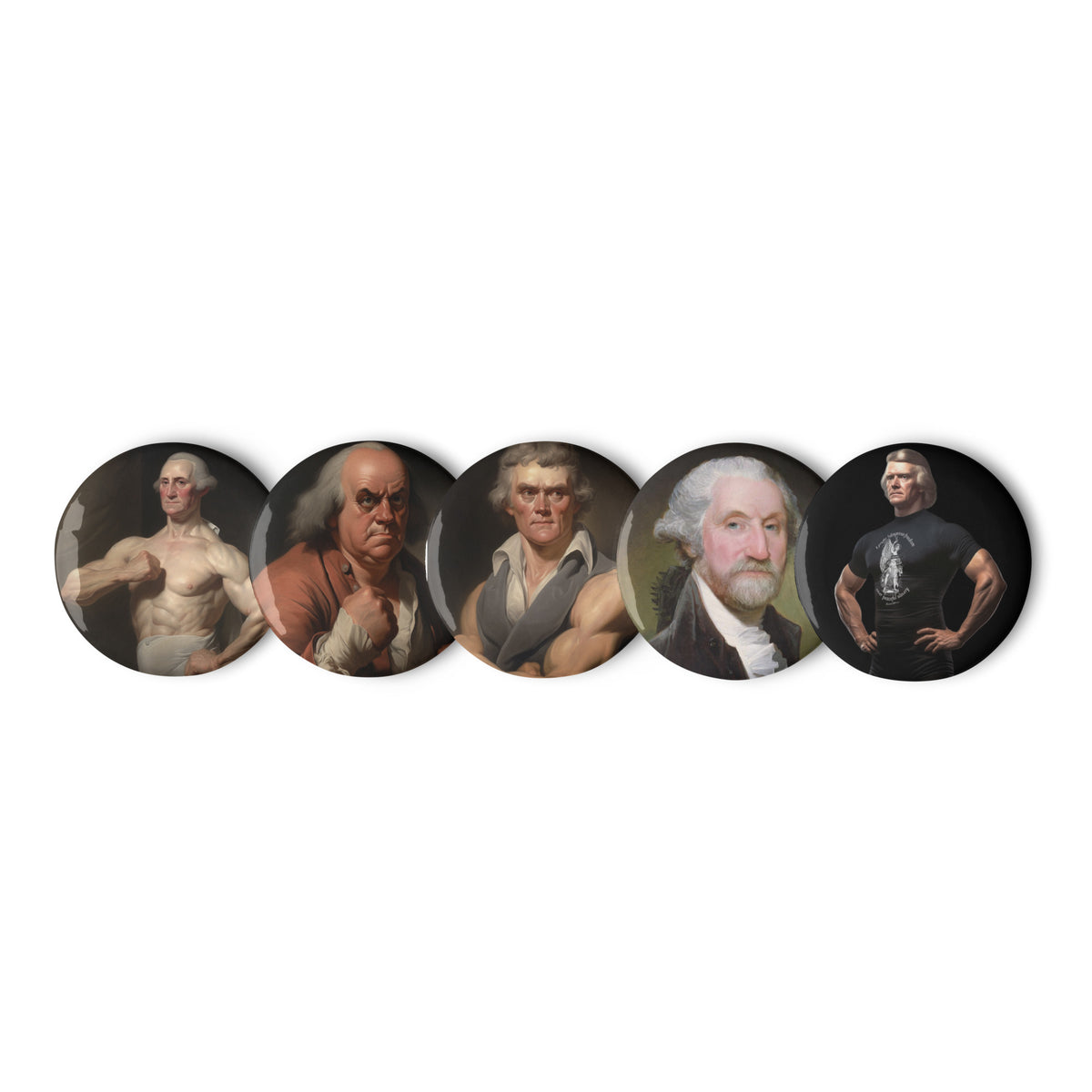 Founding Bros Pinback Button Set