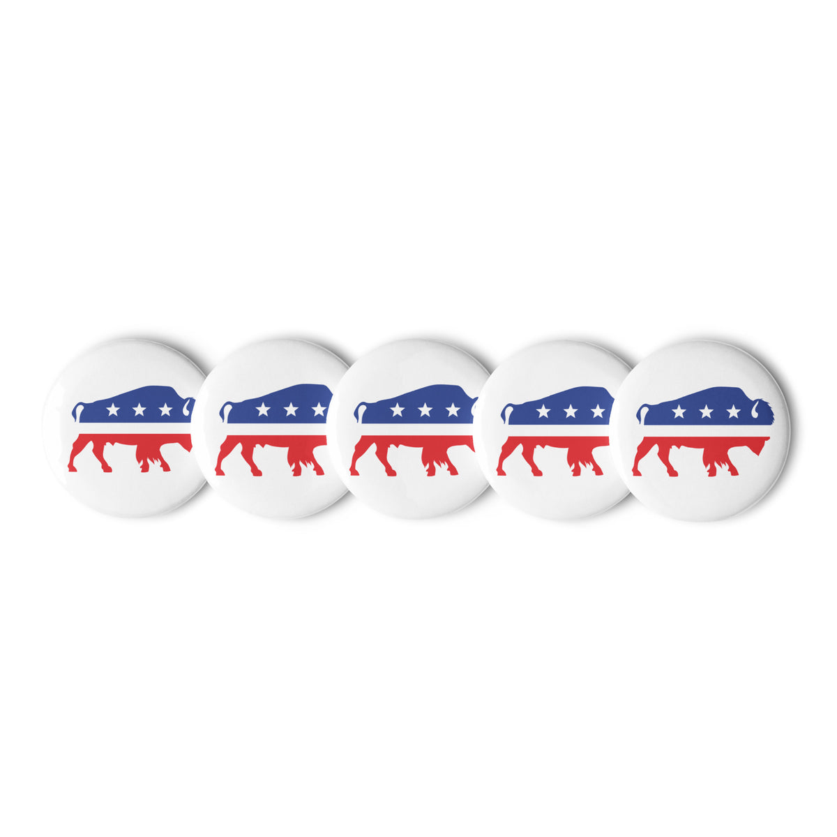 Independent Bison Button Set