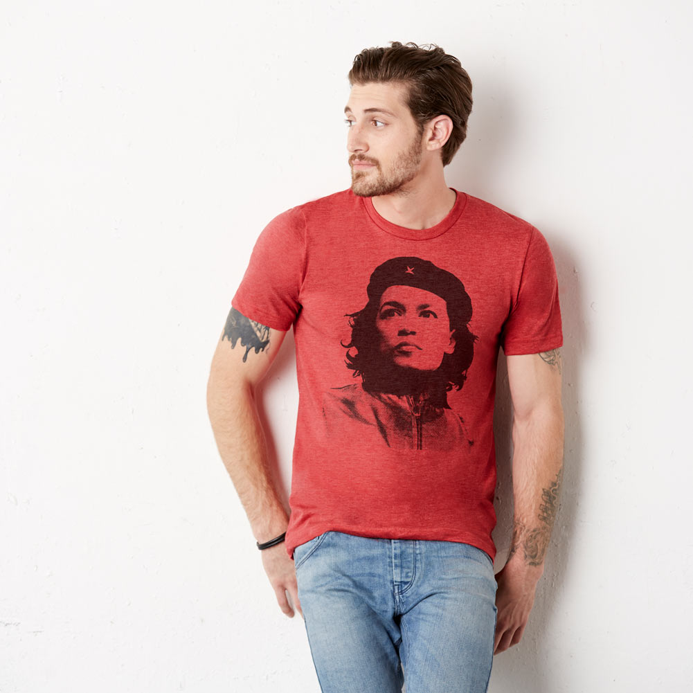 She Guevara Alexandria Ocasio-Cortez Tri-Blend T-Shirt