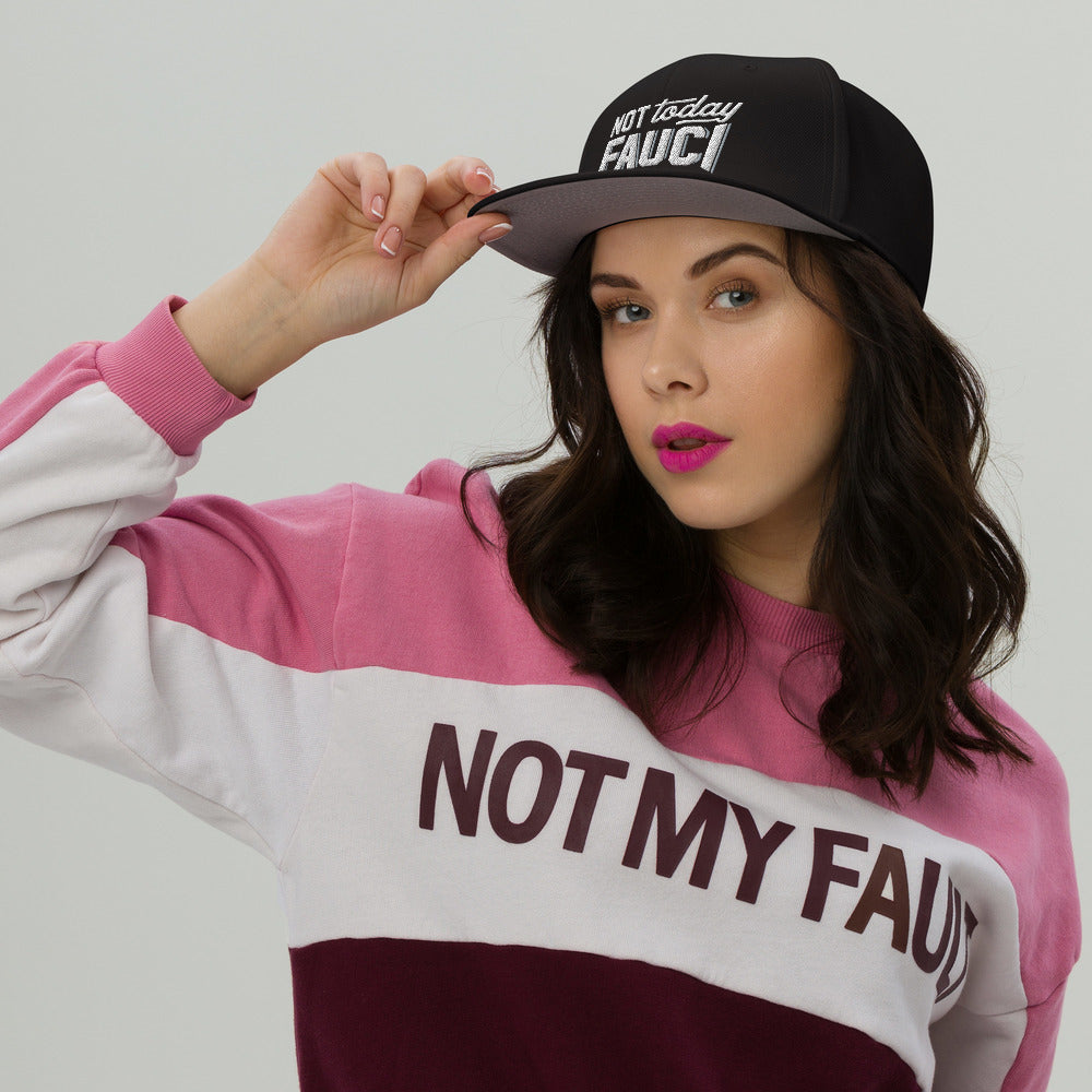 Not Today Fauci Snapback Hat