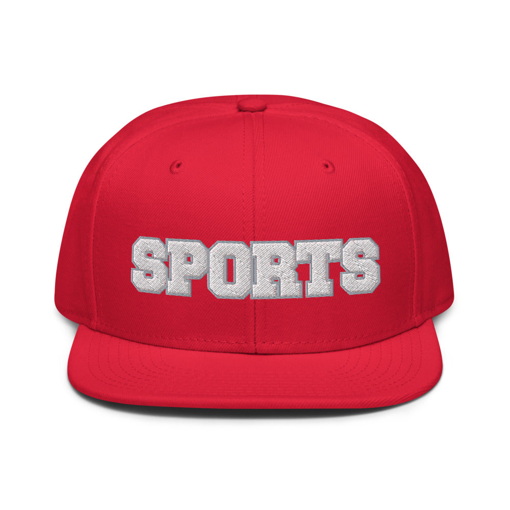 Sports Snapback Hat Red