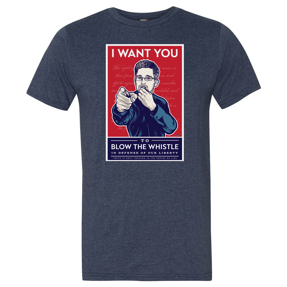 Edward Snowden Blow The Whistle Shirt