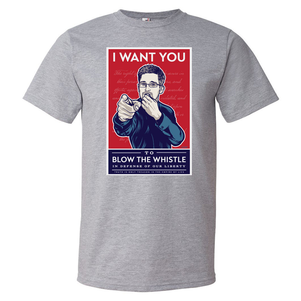 Edward Snowden Blow The Whistle Shirt