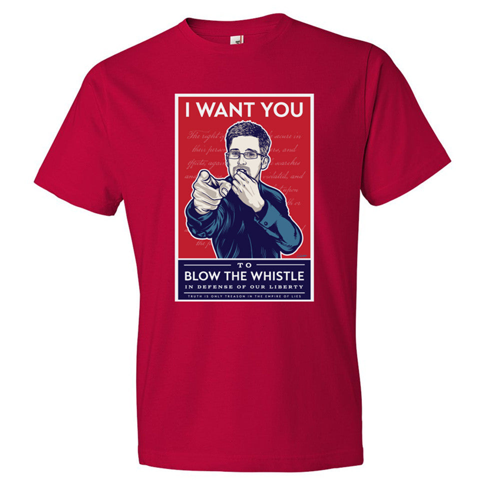Edward Snowden Blow The Whistle Shirt