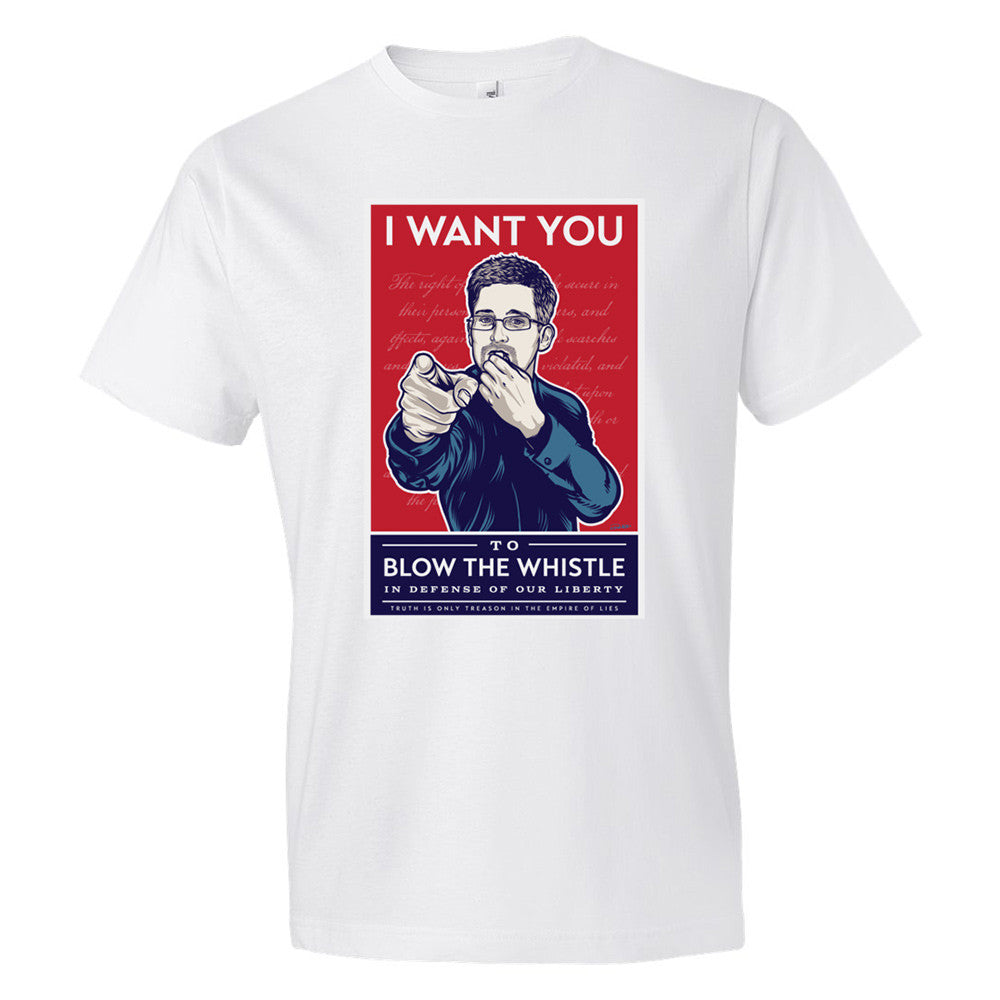 Edward Snowden Blow The Whistle Shirt
