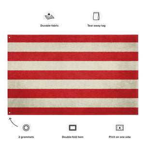 Sons of Liberty Rebel Horizontal Stripes Distressed Wall Flag