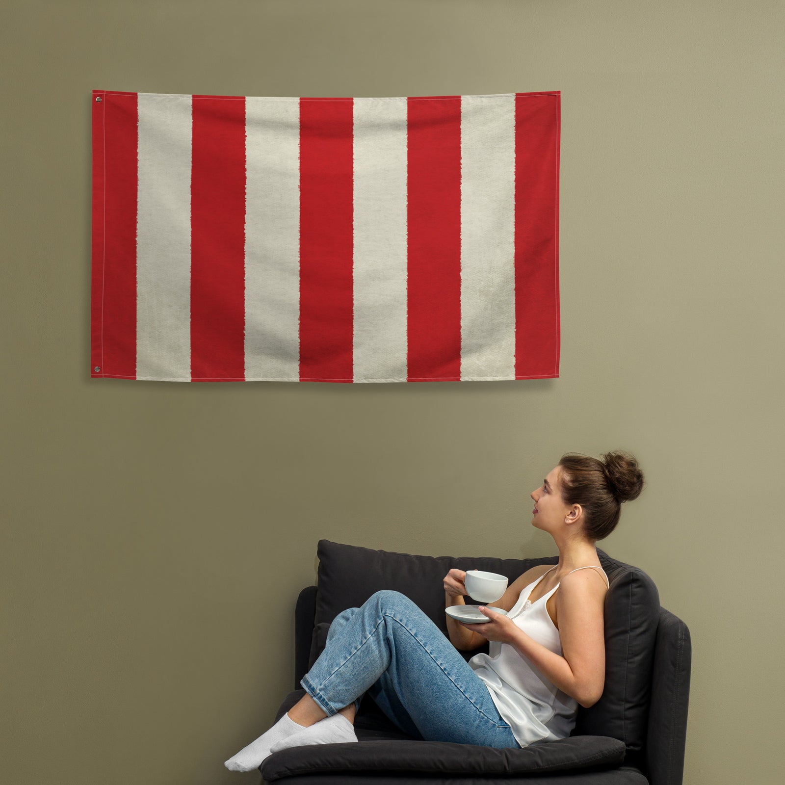 Sons of Liberty Vertical Rebel Stripes Flag