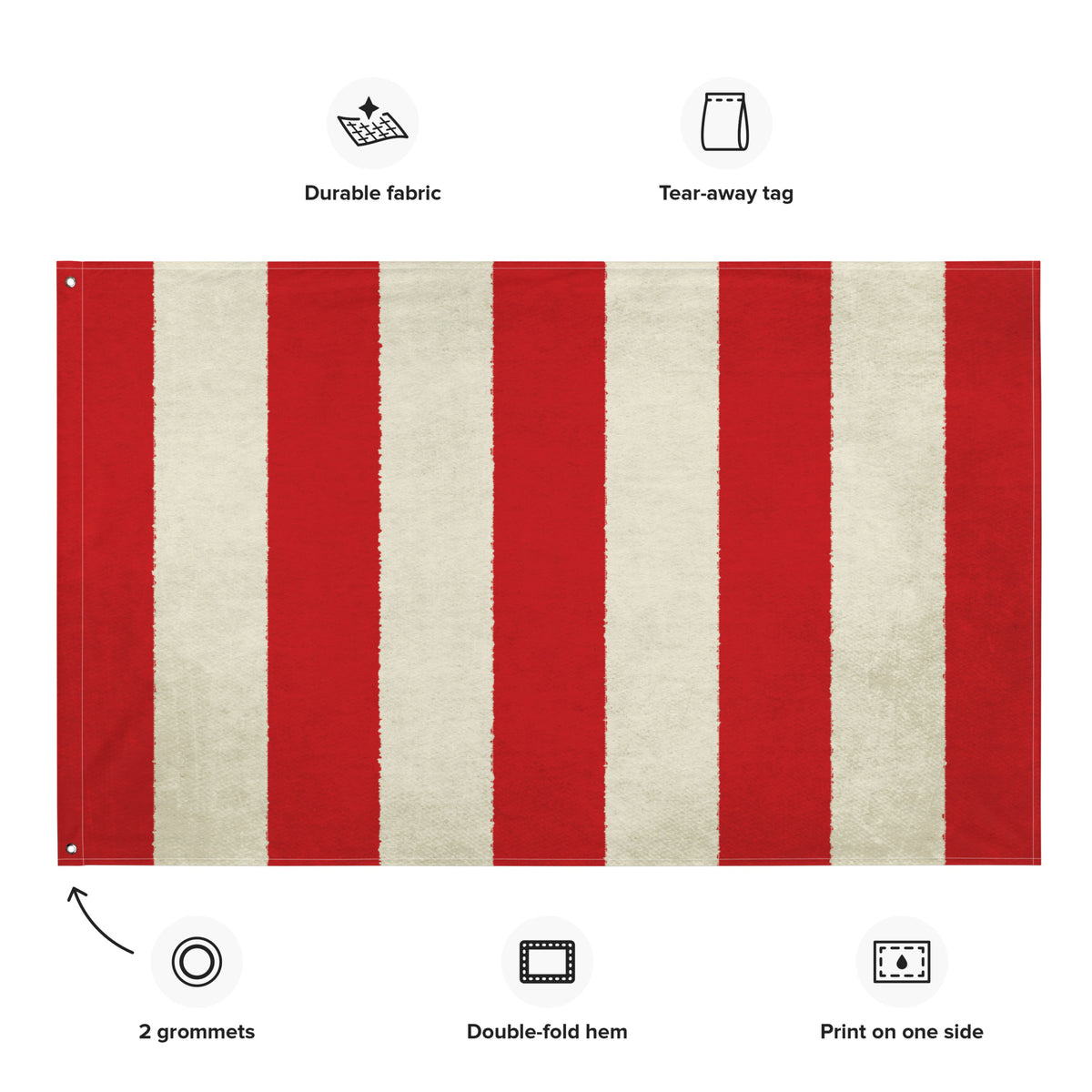 Sons of Liberty Vertical Rebel Stripes Flag