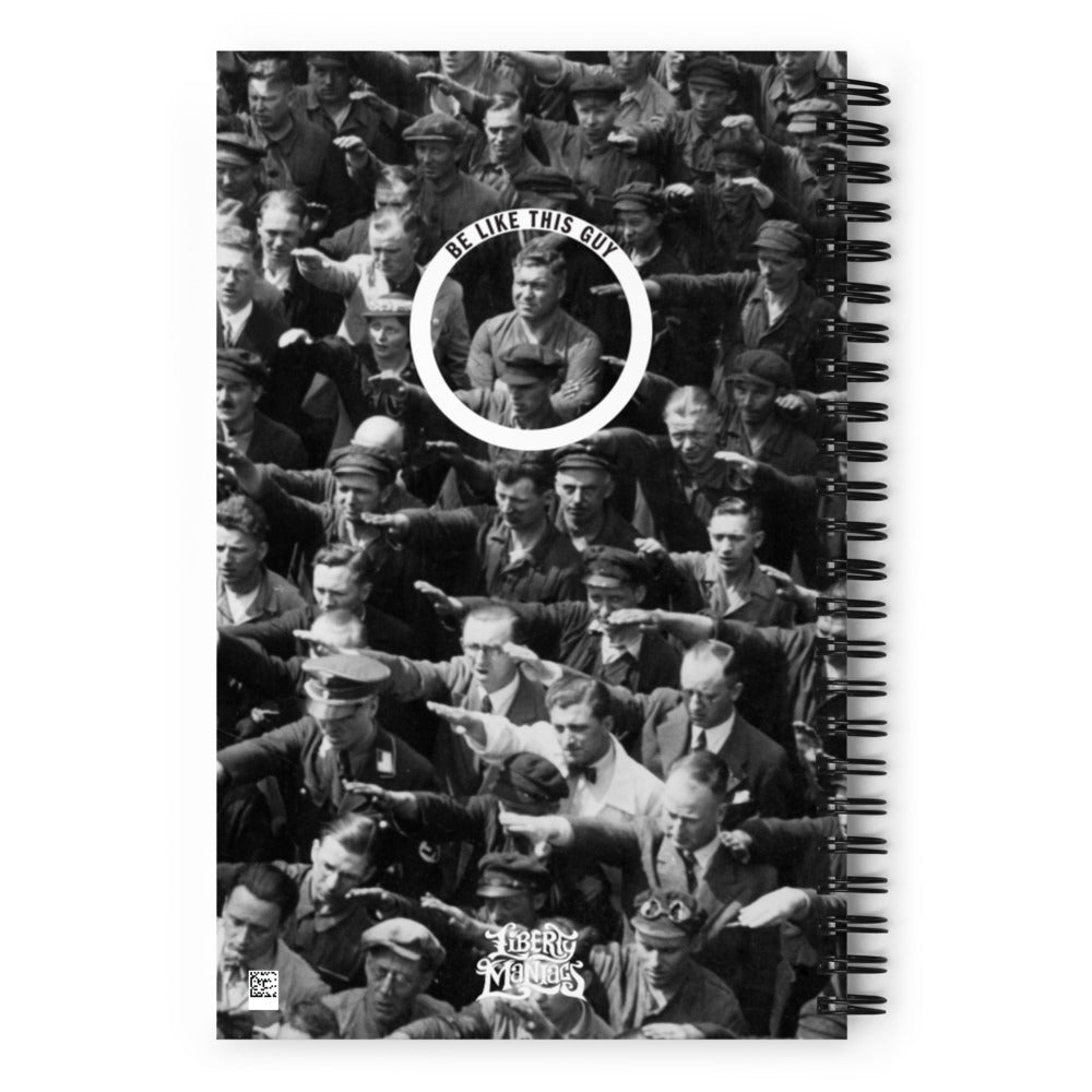 August Landmesser Spiral notebook