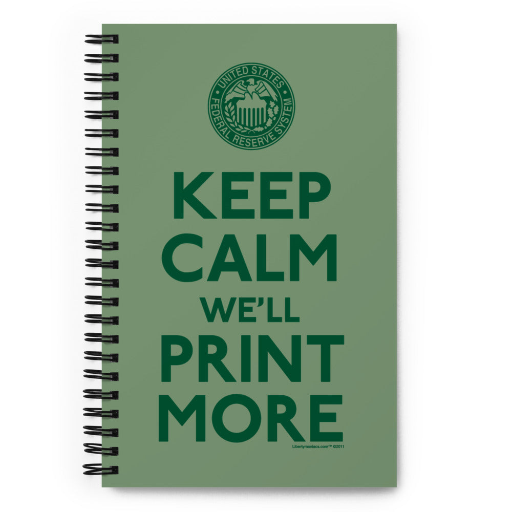 Fed Keep Calm Spiral notebook