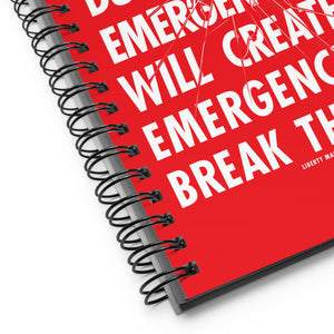 Government Emergency Spiral notebook