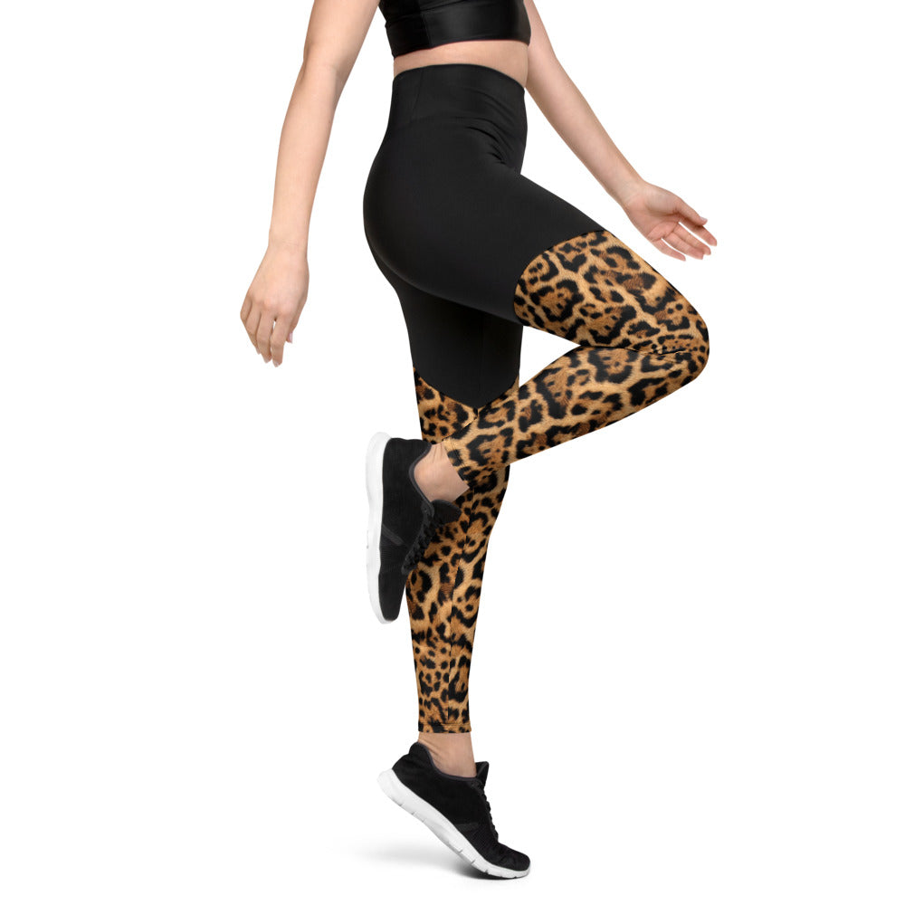 Leopard Compression Sports Leggings
