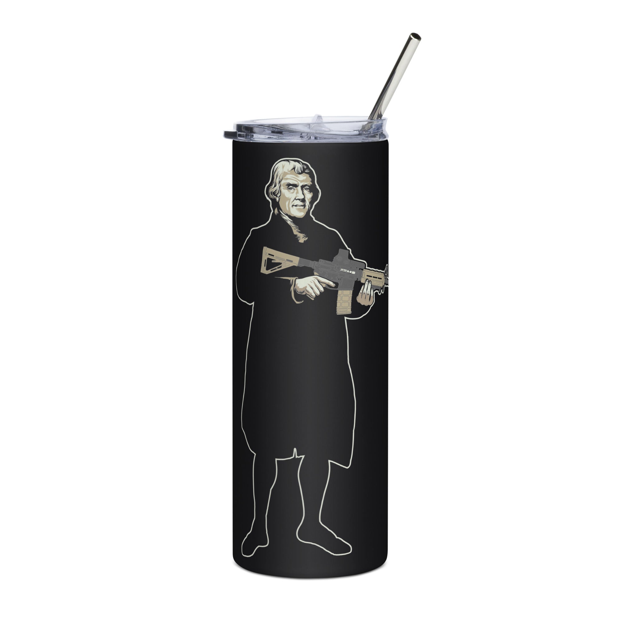 Jefferson with a Carbine Stainless Steel Tumbler