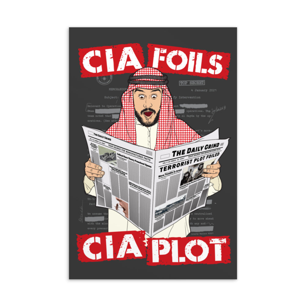 CIA Foils CIA Plot Standard Postcard