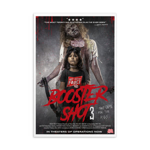 Booster Shot 3 Parody Movie Poster Postcard