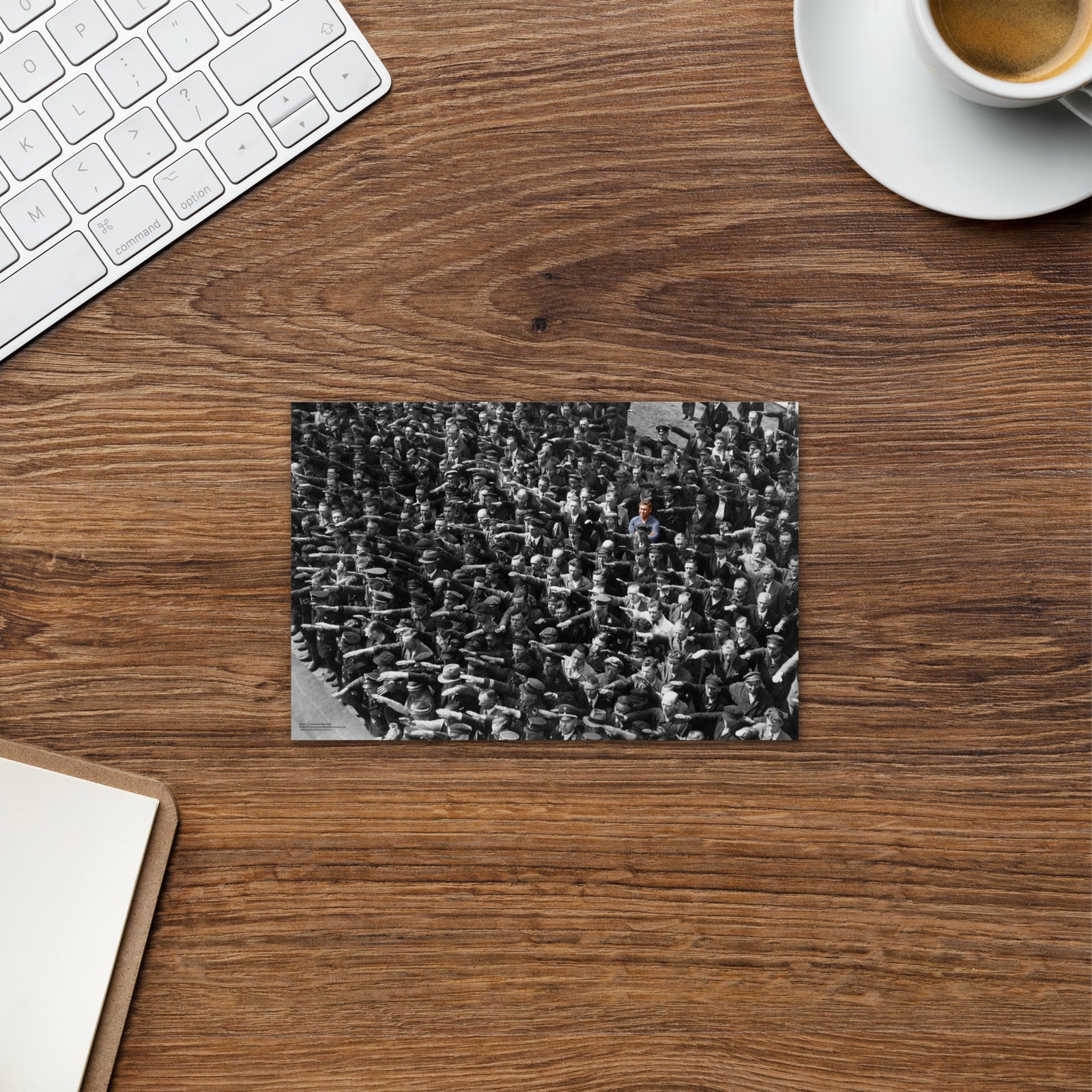 Colorized August Landmesser Postcard