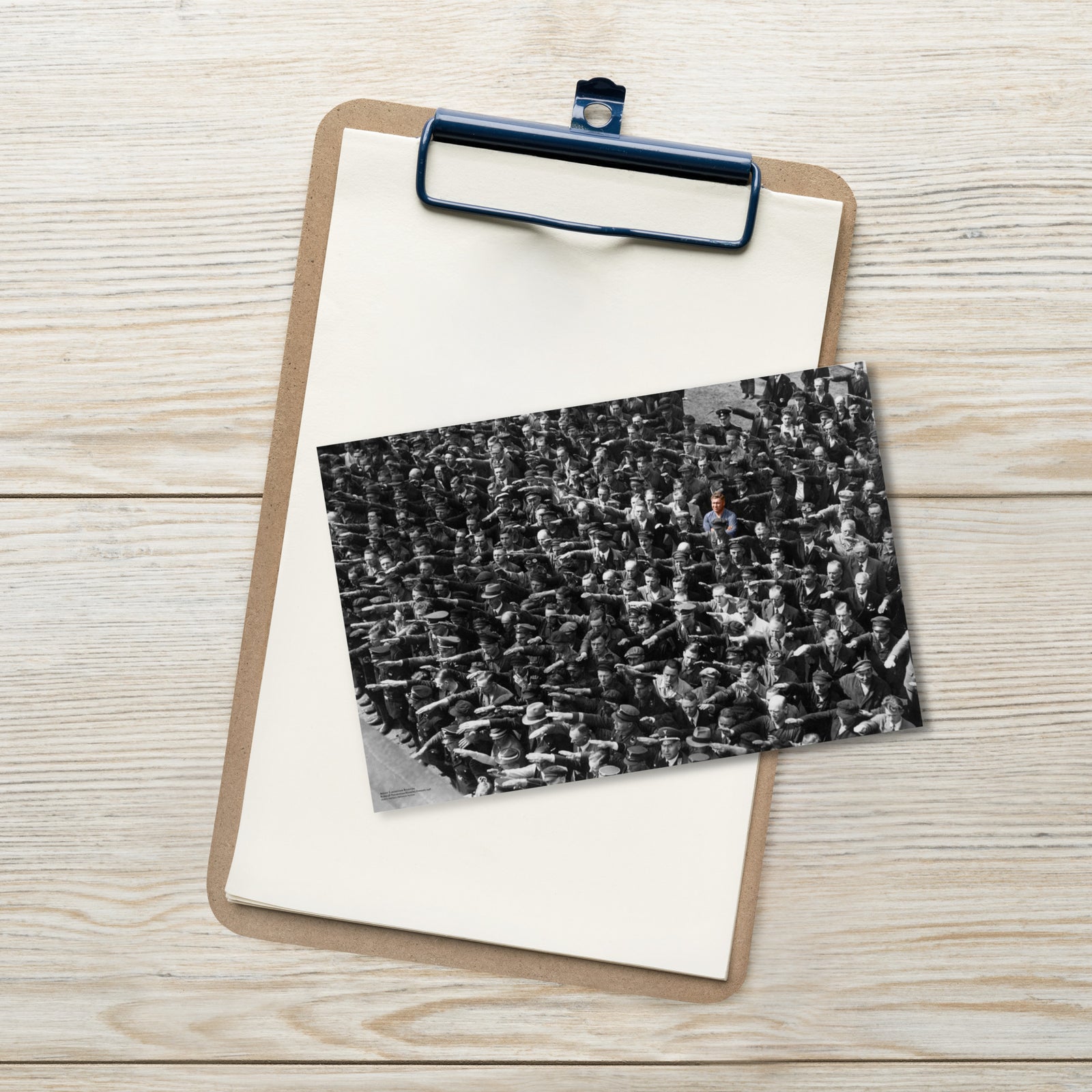 Colorized August Landmesser Postcard