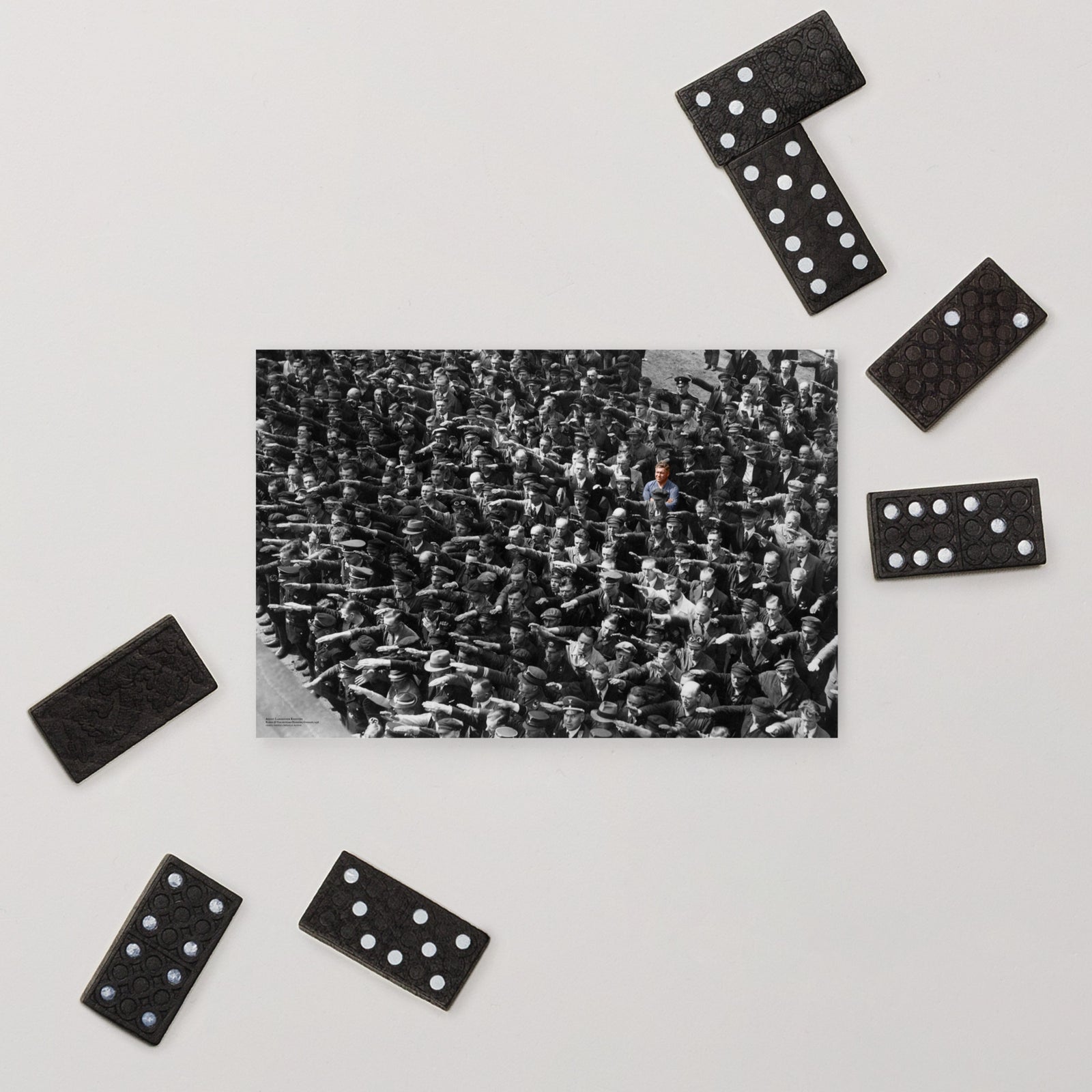 Colorized August Landmesser Postcard