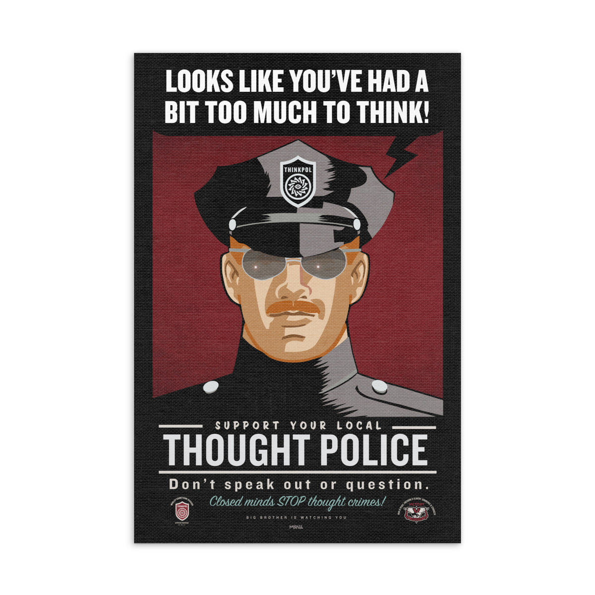 Thought Police Standard Postcard