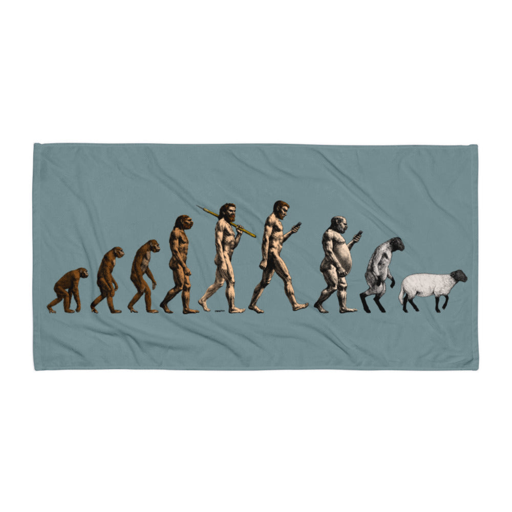 March of Devolution Sheeple Towel