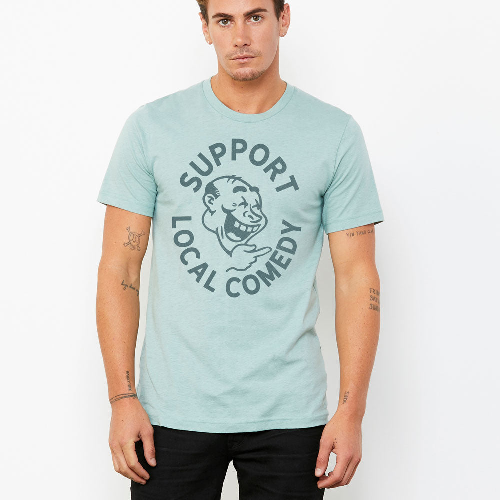 Support Local Comedy Athletic Blend Graphic T-Shirt