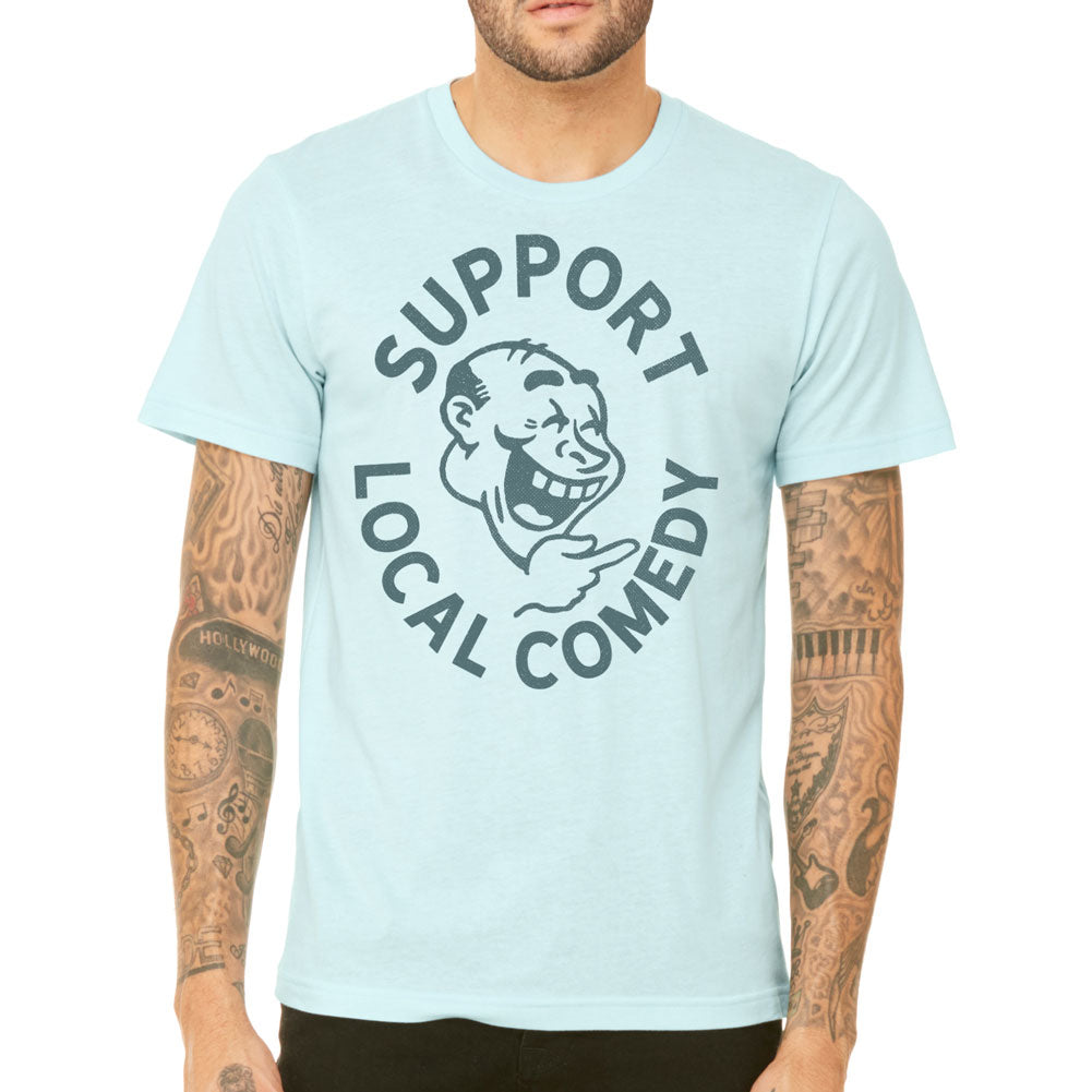 Support Local Comedy Athletic Blend Graphic T-Shirt