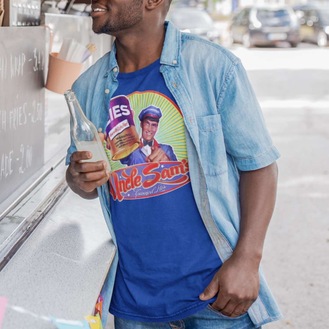 Government Canned Lies Retro T-Shirt