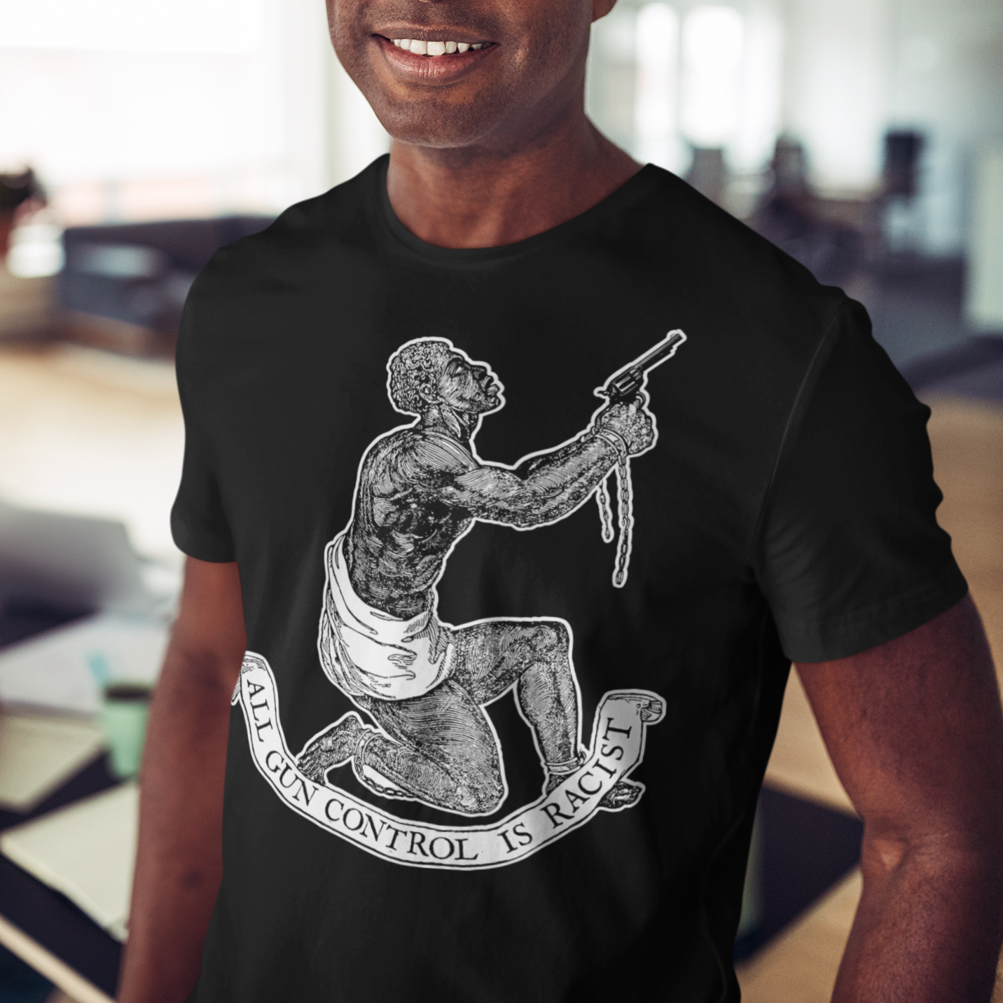 All Gun Control Is Racist Short-Sleeve Unisex T-Shirt
