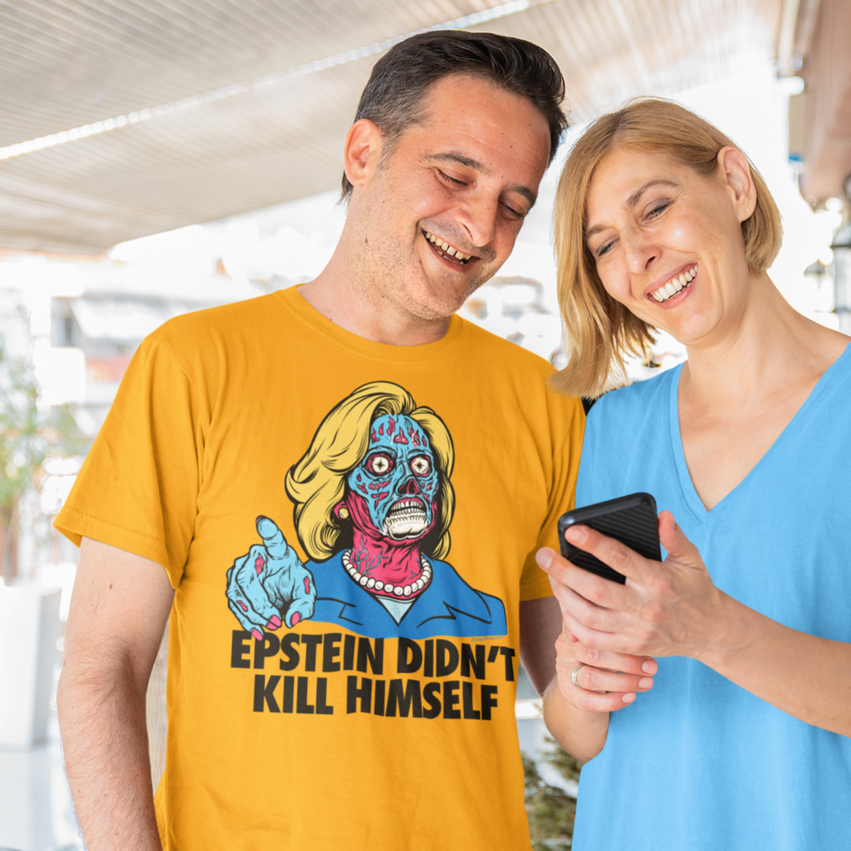 Epstein Didn&#39;t Kill Himself They Live Hillary T-Shirt