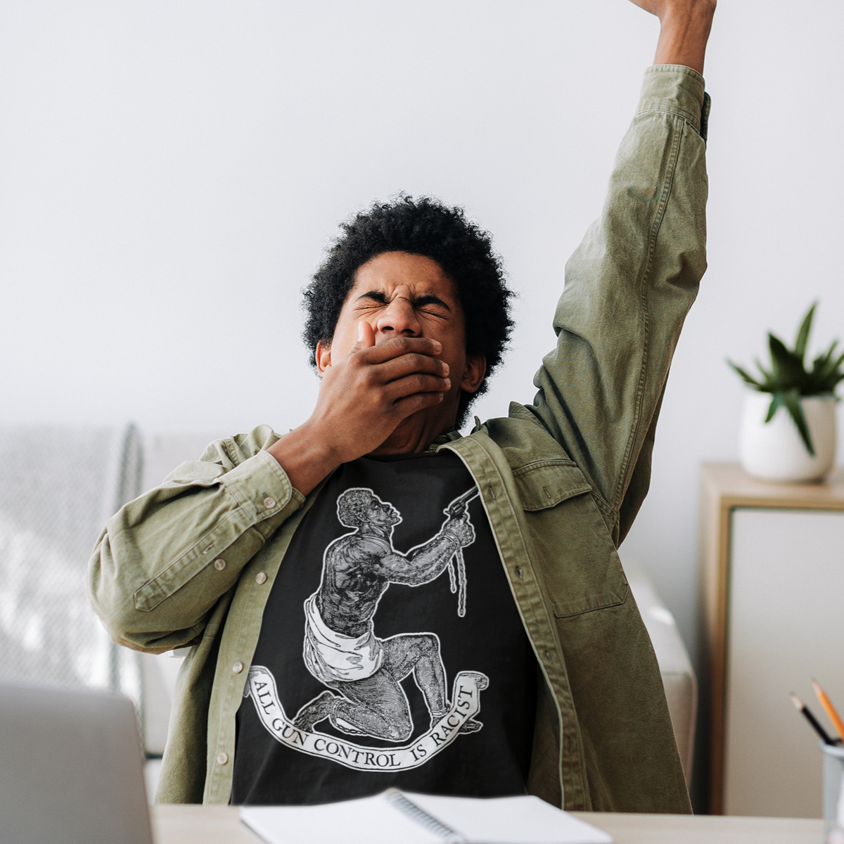 All Gun Control Is Racist Short-Sleeve Unisex T-Shirt