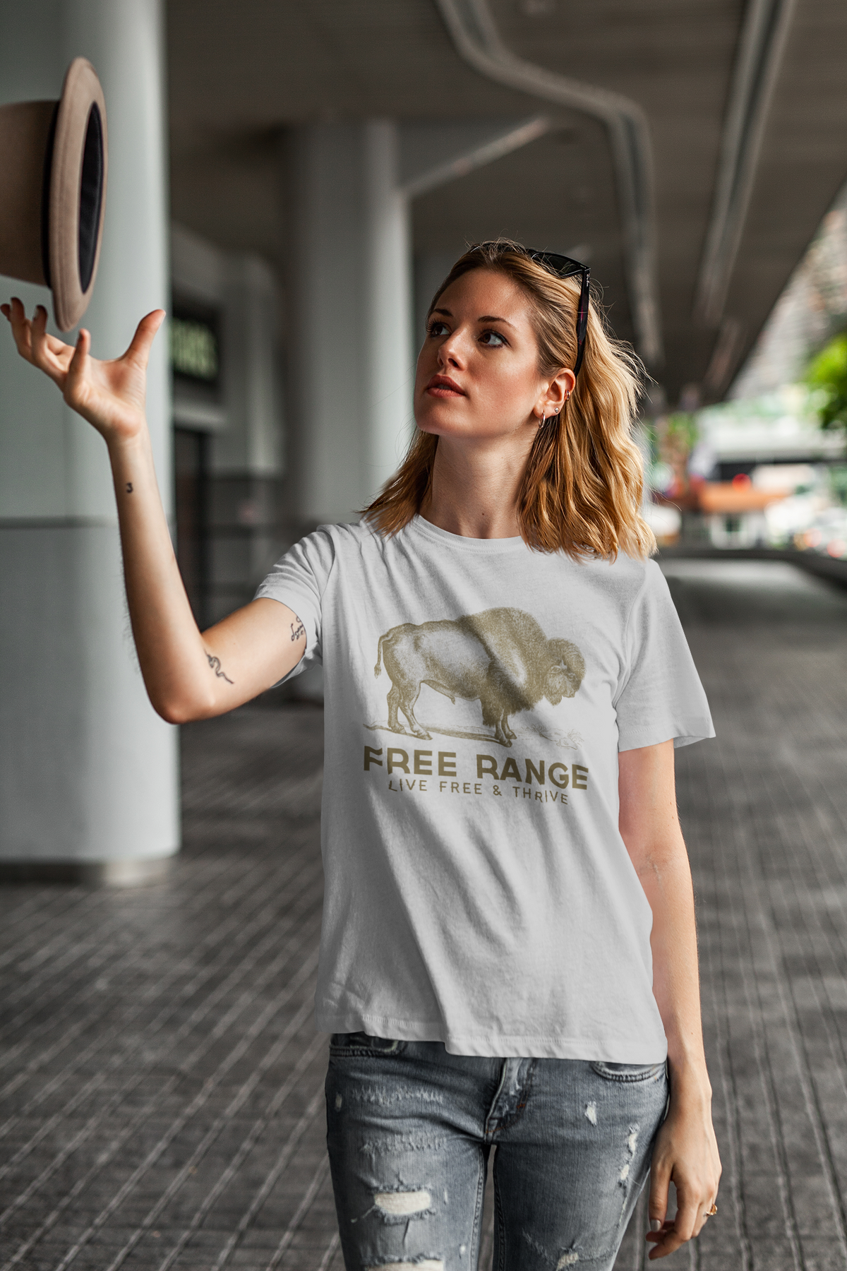Free Range Live Free Graphic Tee