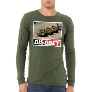 Tank Man Disobey Long Sleeve T-Shirt