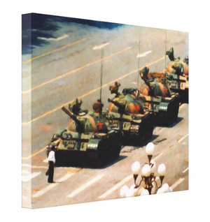Tank Man Wrapped Canvas Painting