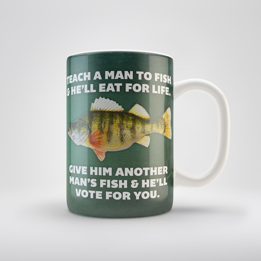 Teach A Man To Fish Coffee Mug