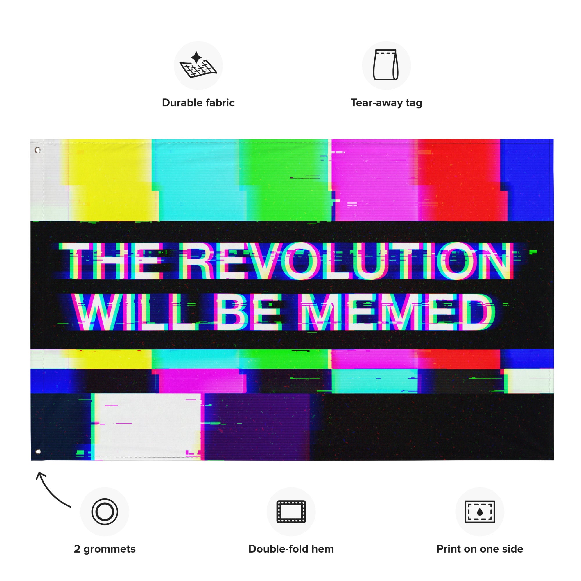 The Revolution Will Be Memed Flag