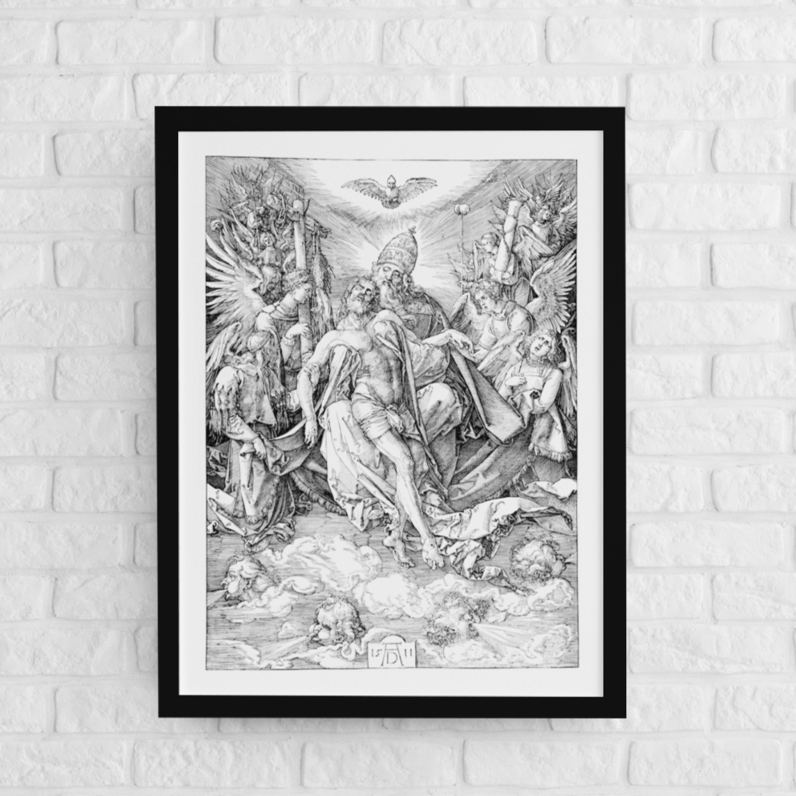 The Holy Trinity by Albrecht Durer Woodcut Reproduction Print