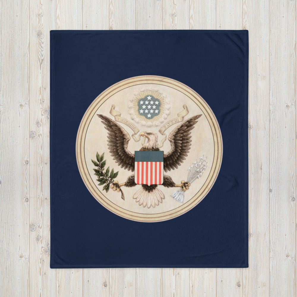 Seal of the United States by Andrew Graham Throw Blanket