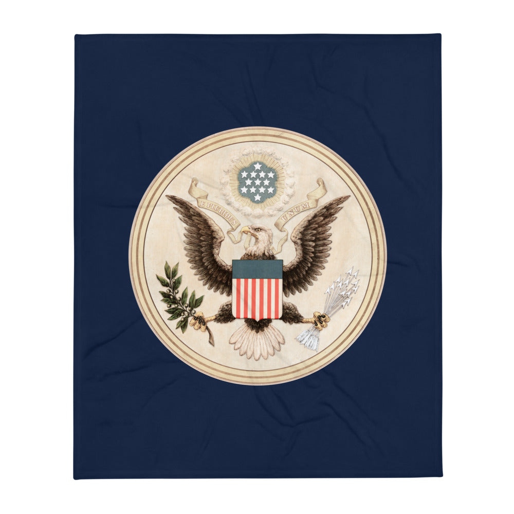 Seal of the United States by Andrew Graham Throw Blanket