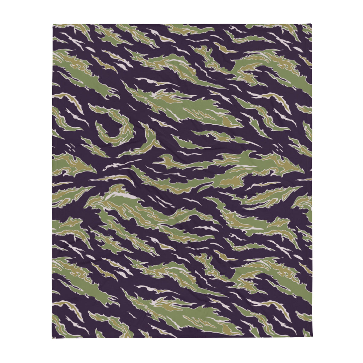 Tiger Stripe Jungle Camouflage Tactical Throw Blanket