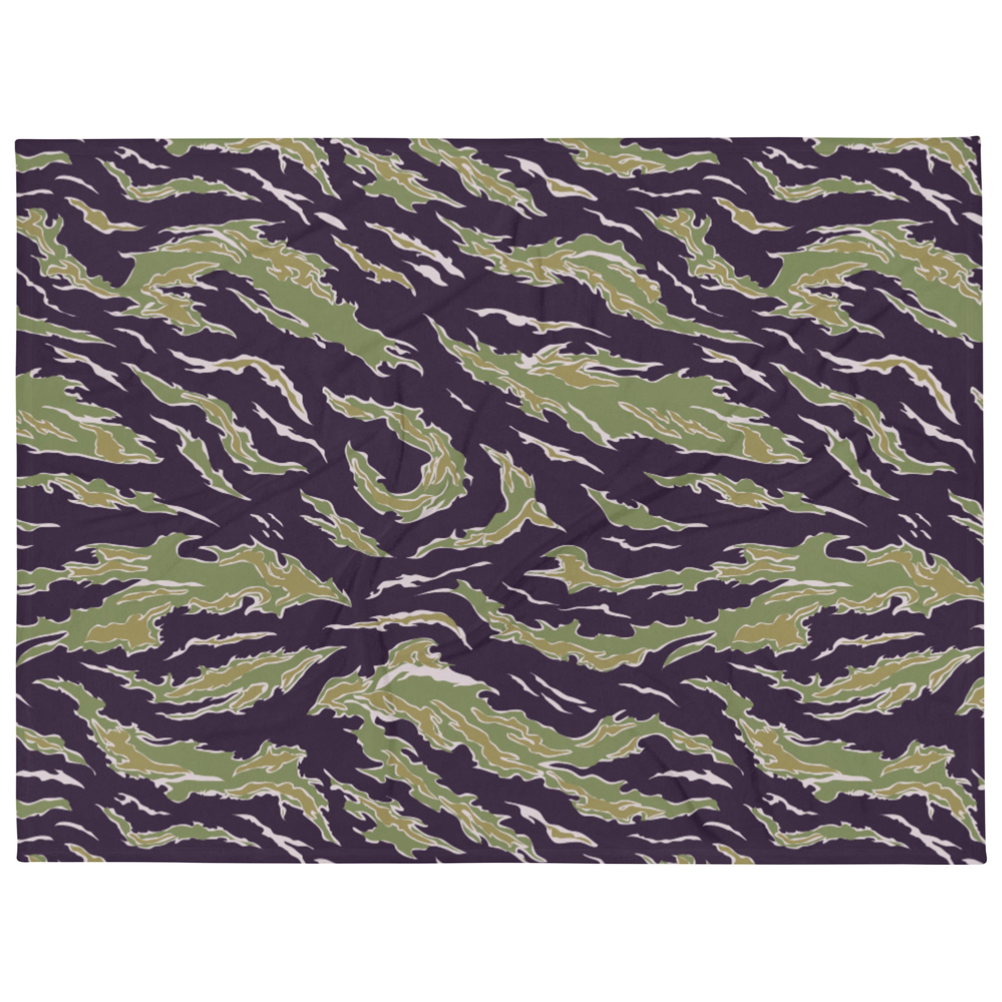 Tiger Stripe Jungle Camouflage Tactical Throw Blanket