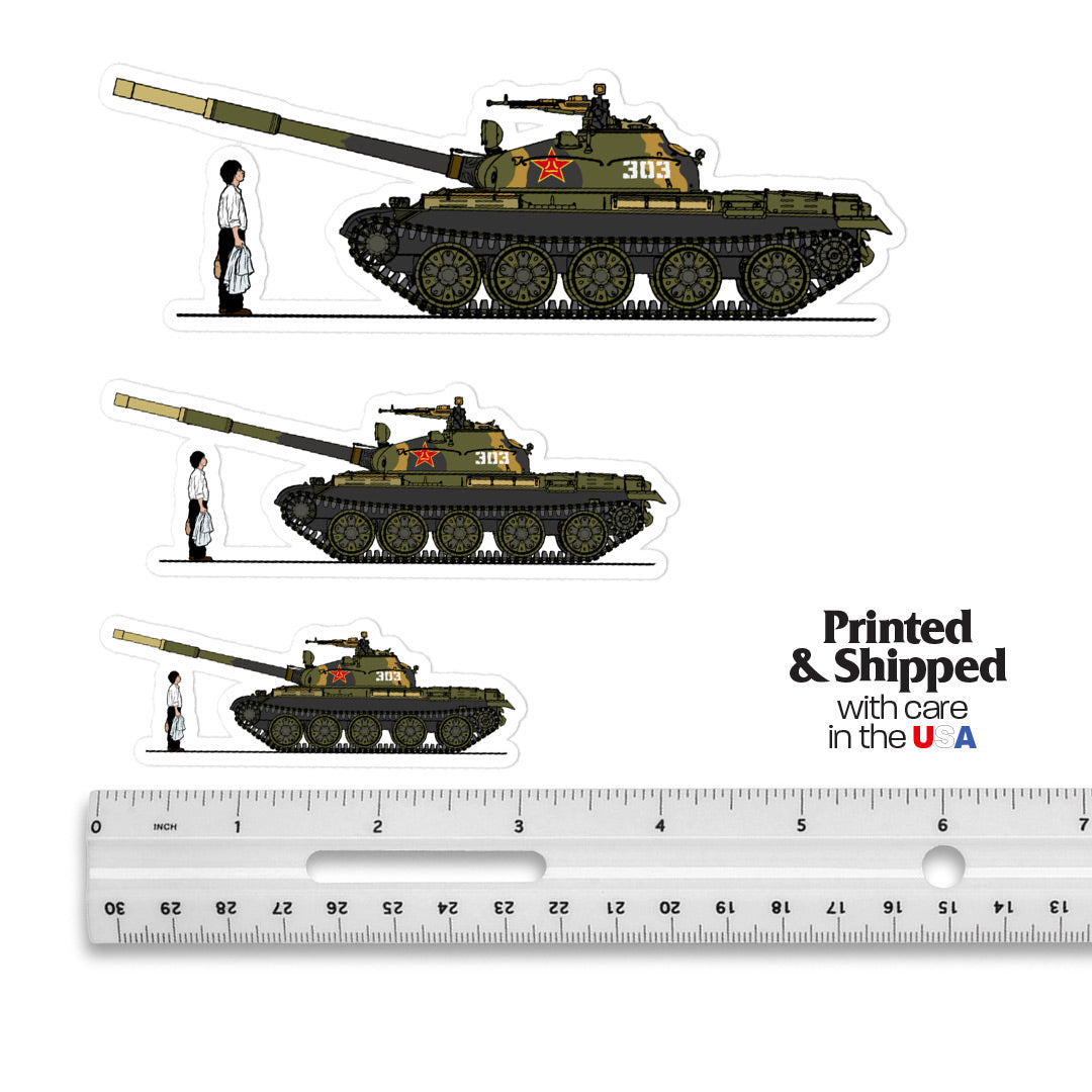 Tiananmen Tank Man Sticker