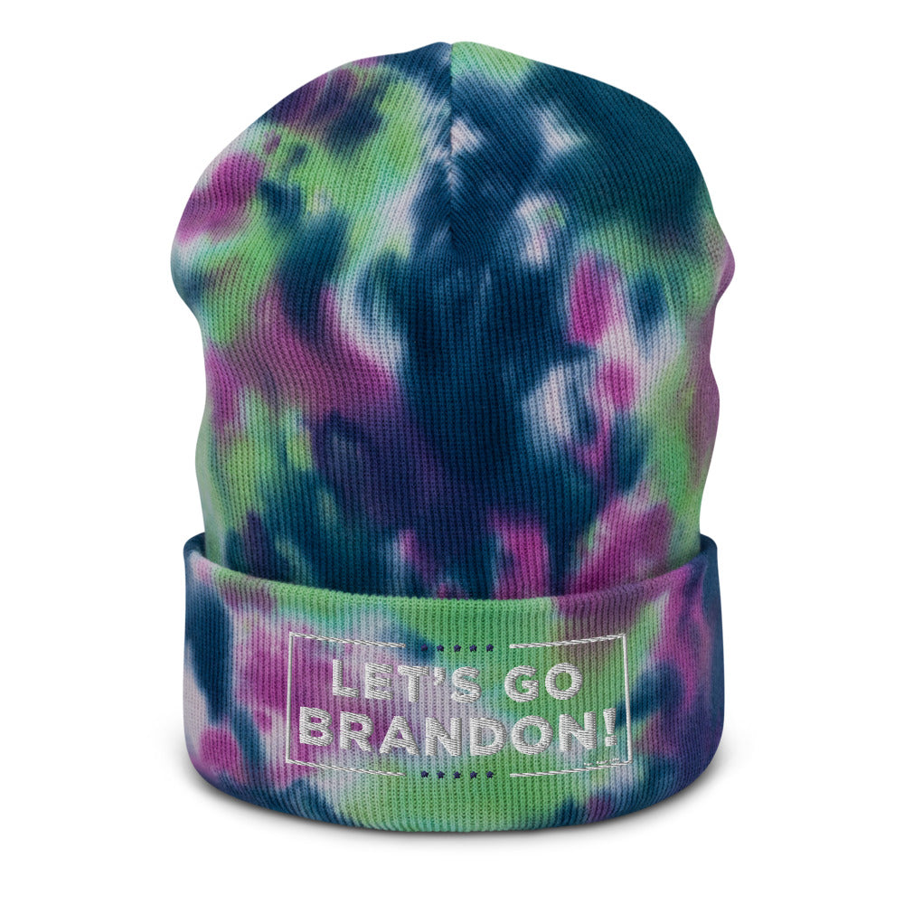 Let&#39;s Go Brandon Tie-dye beanie